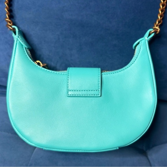 Kurt Geiger Small Leather Chelsea Hobo Crossbody Bag with Eagle and Gold Chain - Picture 2 of 6